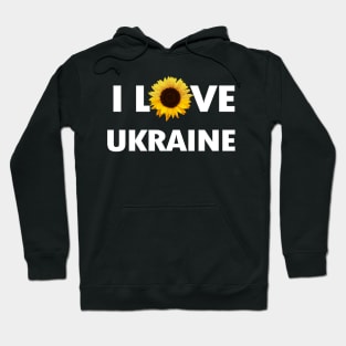 I Love Ukraine Sunflower Hoodie